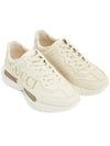 Rhyton Leather Sneakers Logo Ivory - GUCCI - BALAAN 4