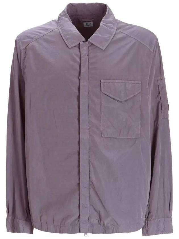 Chrome-R Lens Over Long Sleeve Shirt Purple - CP COMPANY - BALAAN 3