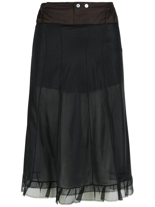 Maison Margiela Black Polyester Skirt - MAISON MARGIELA - BALAAN 1