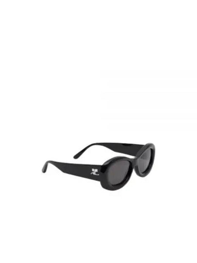 Oval Frame Sunglasses Black - COURREGES - BALAAN 2