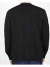 Vneck Wool Cardigan Black - LACOSTE - BALAAN 3