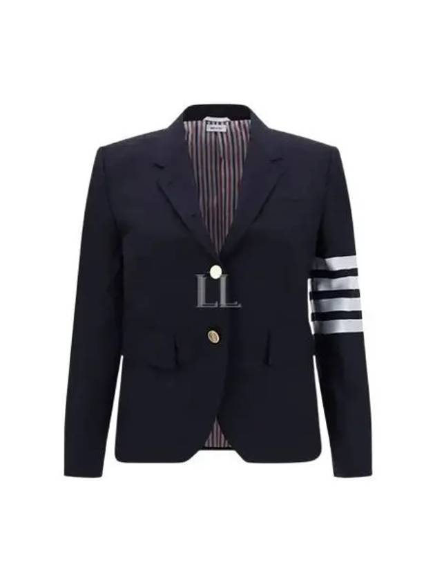 Plain Weave Suiting Classic 4 Bar Jacket Navy - THOM BROWNE - BALAAN 2