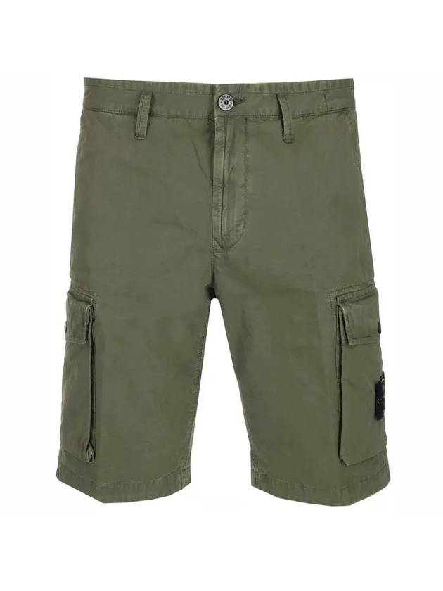 Waffen Cargo Shorts Green - STONE ISLAND - BALAAN.