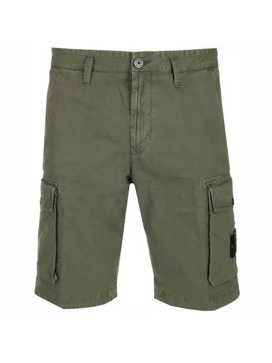 Waffen Cargo Shorts Green - STONE ISLAND - BALAAN.