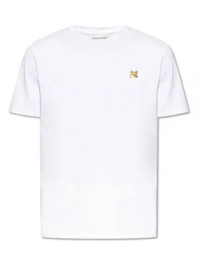 Fox Head Patch Classic Short Sleeve T-Shirt White - MAISON KITSUNE - BALAAN 2