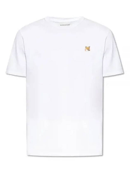 Fox Head Patch Classic Short Sleeve T-Shirt White - MAISON KITSUNE - BALAAN 2