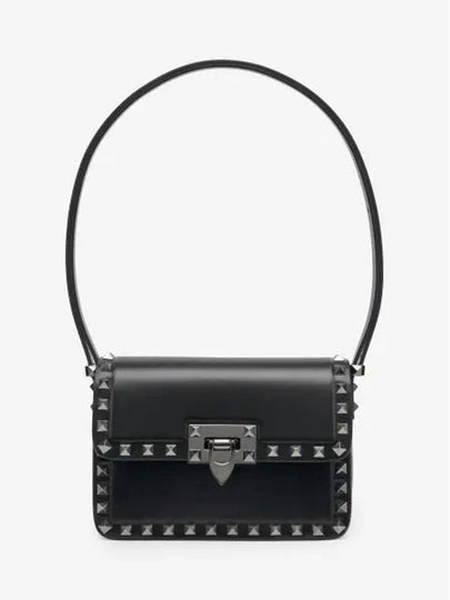 Women's Small Rockstud Shoulder Bag Black - VALENTINO - BALAAN 2