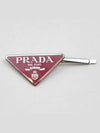 Triangle logo petal pink hairpin left 1IF051 - PRADA - BALAAN 1