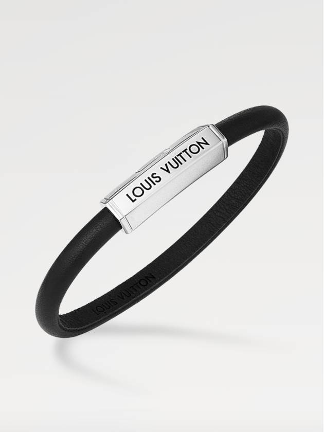 Clip It Bracelet Silver Black - LOUIS VUITTON - BALAAN 3