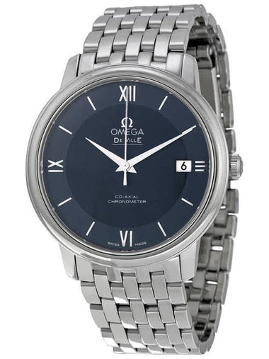 Men's Deville Prestige Automatic Watch Blue Metal - OMEGA - BALAAN 1