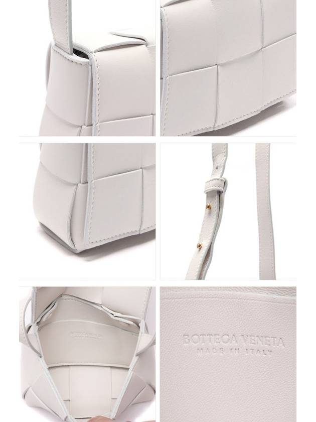 Intrecciato Cassette Small Cross Bag White - BOTTEGA VENETA - BALAAN 6