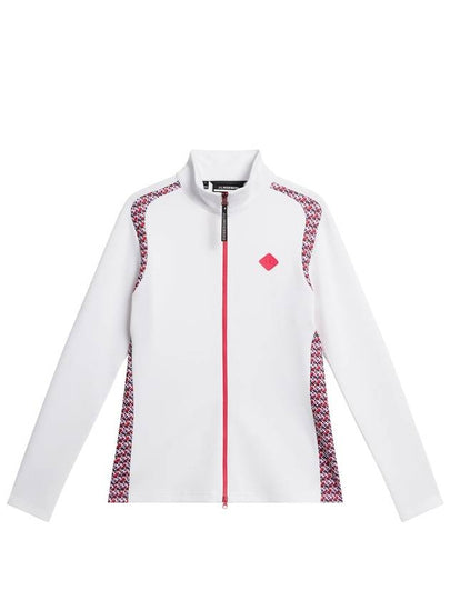 Women's Solar Print Full Zip Mid Layer Jacket Red - J.LINDEBERG - BALAAN 2