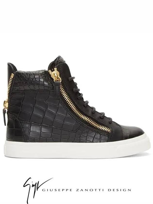 Croc Black Women's High Tops RW5006 - GIUSEPPE ZANOTTI - BALAAN 1