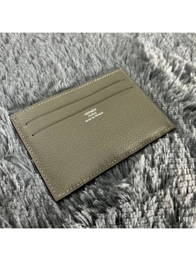 Citizen Twill Card Wallet Grey - HERMES - BALAAN 2