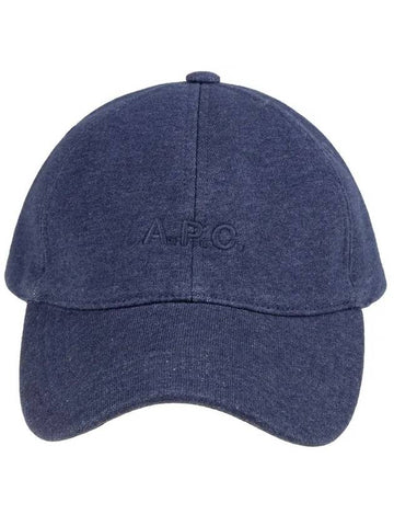 Embroidered Logo Ball Cap Navy - A.P.C. - BALAAN.