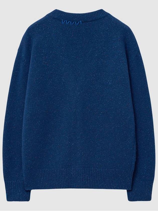 Stitch Point Oversized Cardigan Blue - TABB LUDENS - BALAAN 2