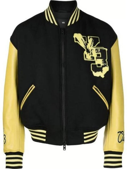 Letterman Striped Bomber Jacket Yellow - Y-3 - BALAAN 2