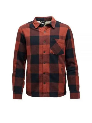 BLACK DIAMOND project lined flannel shirt MENS Iron Red NAMAP744065 - BLACKBROWN - BALAAN 1