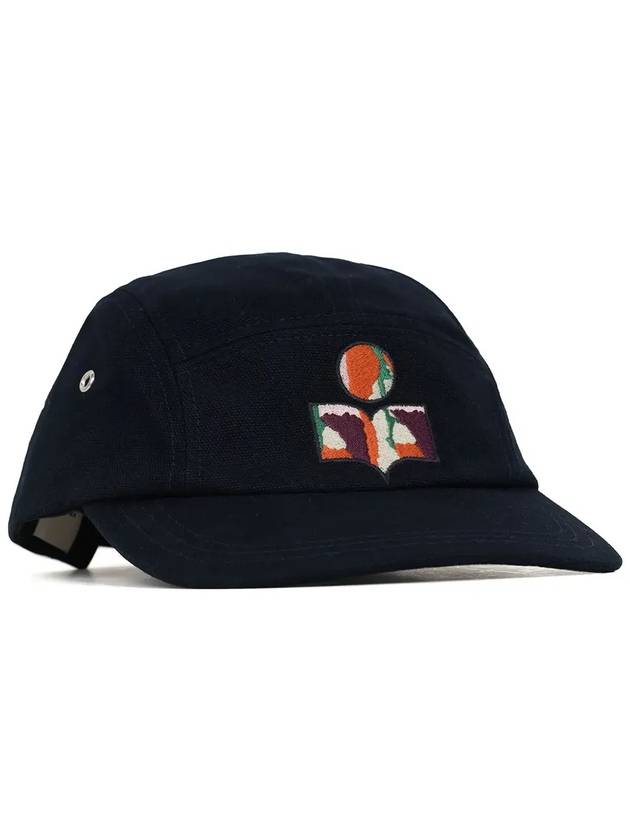 Tyron Embroidered Logo Ball Cap Faded Night - ISABEL MARANT - BALAAN 2