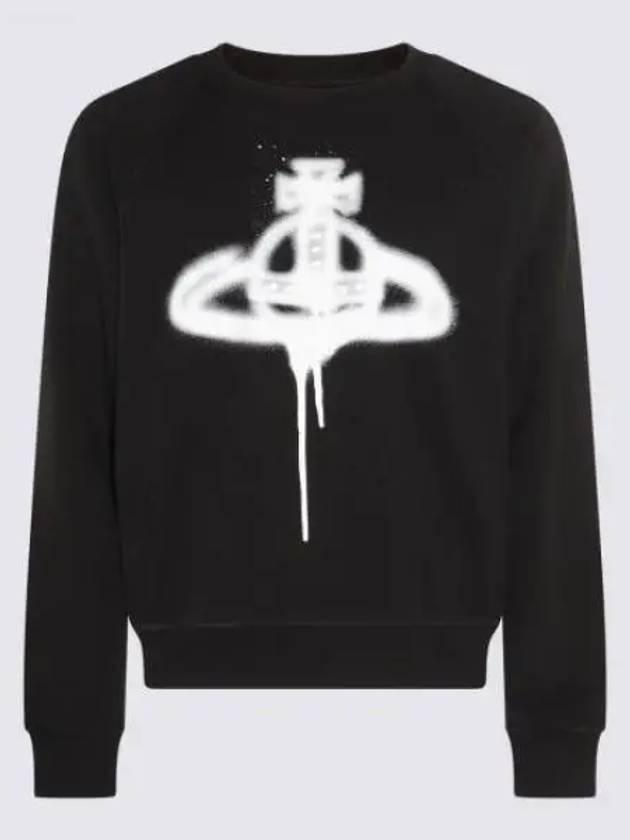 Spray ORB Raglan Sweatshirt Black - VIVIENNE WESTWOOD - BALAAN 2