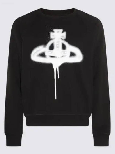 Spray ORB Raglan Sweatshirt Black - VIVIENNE WESTWOOD - BALAAN 2