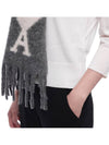 Muffler Scarf USF422AW0054 061 DARK GRAY - AMI - BALAAN 6