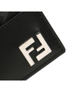 FF Square Leather Card Wallet Black - FENDI - BALAAN 6