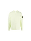 Men's Wappen Patch Knit Top Light Green - STONE ISLAND - BALAAN 2