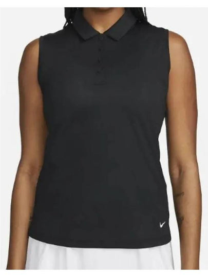 Golf Victory Dri-Fit Polo Sleeveless Black - NIKE - BALAAN 2