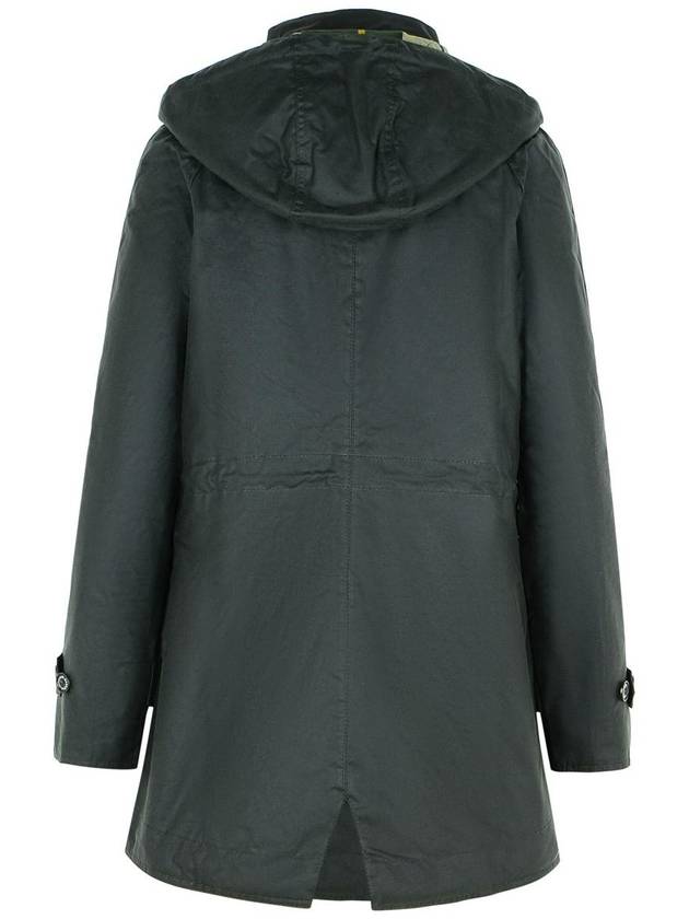 Barbour 'Kannich' Green Waxed Cotton Parka - BARBOUR - BALAAN 3