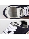 DP Sail 5E114E 054 F0008 Logo Suede Sneakers - MIU MIU - BALAAN 6