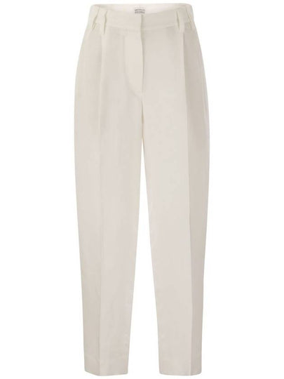 Straight Pants MH126P8292 C600 NATURALE - BRUNELLO CUCINELLI - BALAAN 2