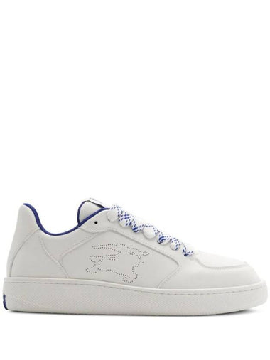 Stock Leather Low Top Sneakers White - BURBERRY - BALAAN 1