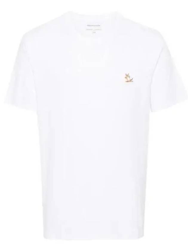 Chillax Fox Patch Regular Short Sleeve T-Shirt White - MAISON KITSUNE - BALAAN 2