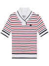 Striped Round Sailor Collar Sweater OF2713LAWHITE - ONOFF - BALAAN 1