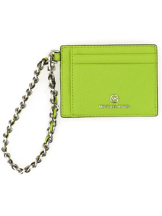 LEATHER CARD HOLDER - MICHAEL KORS - BALAAN 1