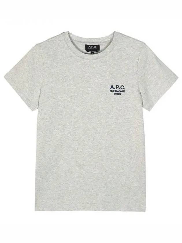 Denise Embroidered Logo Short Sleeve T-shirt Ecru - A.P.C. - BALAAN 2