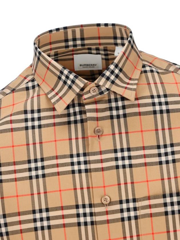 Vintage Check Pattern Long Sleeve Shirt Beige - BURBERRY - BALAAN 4