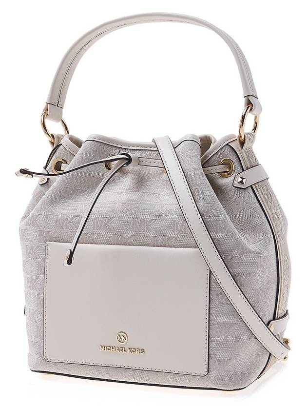 Maeve Logo Bucket Bag Grey - MICHAEL KORS - BALAAN 3