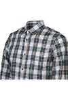 11th Anniversary Steel Tab Check Shirt Green Blue 71DL0400 - DSQUARED2 - BALAAN 4