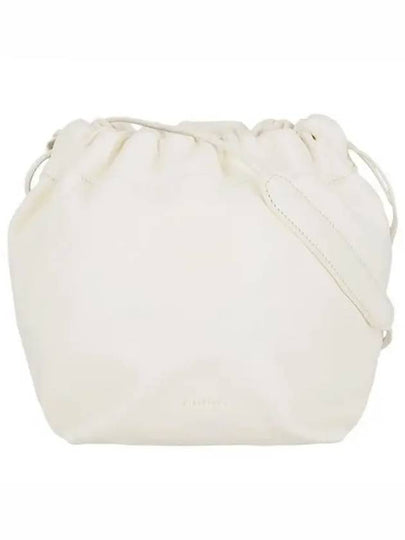 Drawstring Nappa Bucket Bag White - JIL SANDER - BALAAN 2