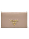 Vitello Gold Logo Saffiano Card Holder Powder Pink - PRADA - BALAAN 2