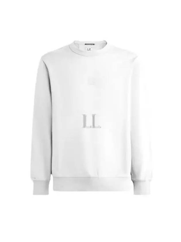 Metropolis Series Stretch Fleece Logo Sweatshirt White - CP COMPANY - BALAAN 2