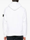 Wappen Patch Crew Neck Cotton Sweatshirt White - STONE ISLAND - BALAAN 5