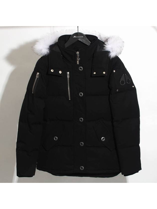 Original Threequarter Jacket White Fur Black - MOOSE KNUCKLES - BALAAN 2