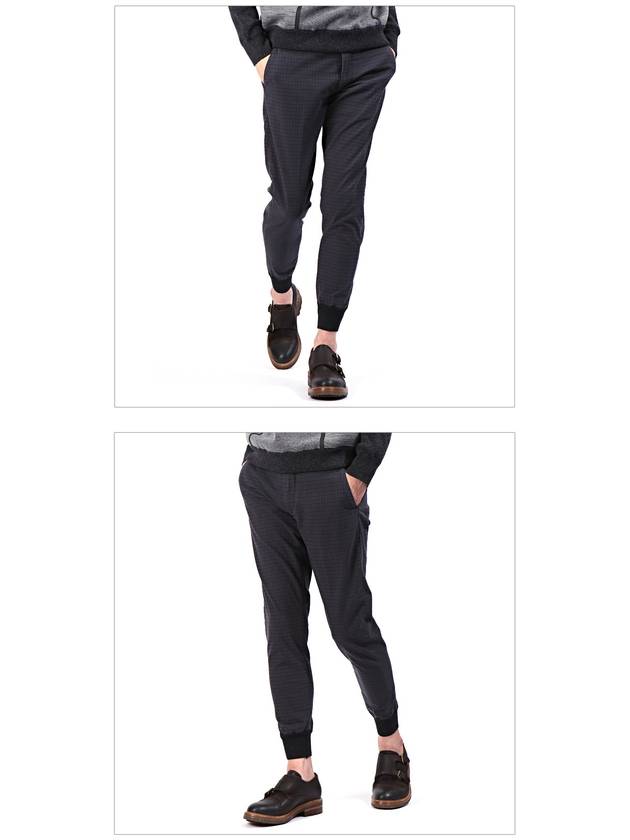 Check banding slacks navy - SIVIGLIA - BALAAN 3