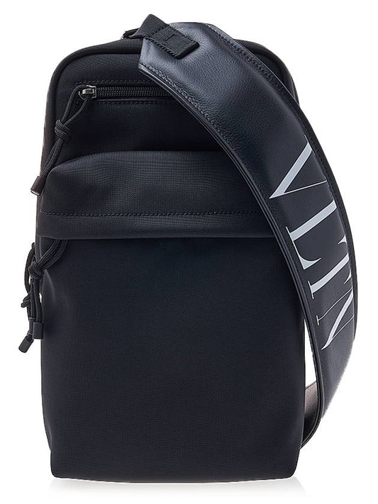 VLTN logo strap sling bag black - VALENTINO - BALAAN 2