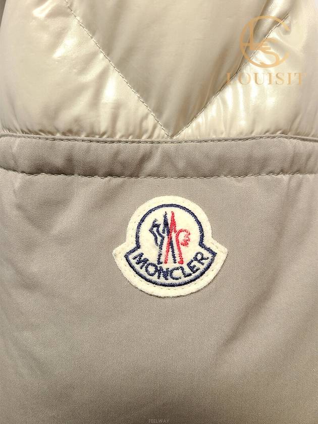 Used luxury goods Lewis It 4 Moncler Beige Frey Glossy Hooded Fur Padded Jumper - MONCLER - BALAAN 4