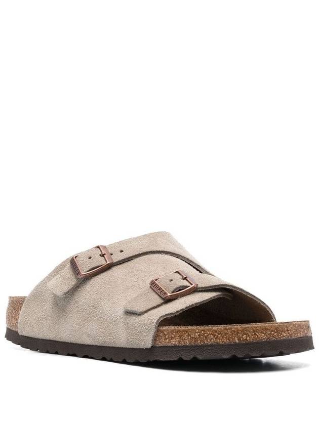 Zurich Suede Slippers Taupe - BIRKENSTOCK - BALAAN 3