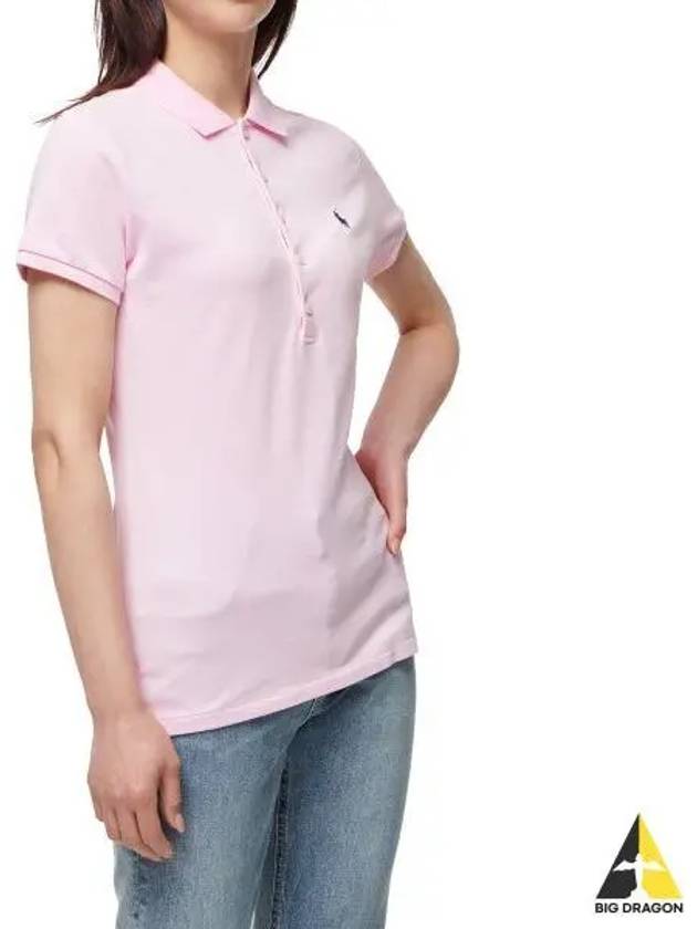 W slim fit mesh polo pink - POLO RALPH LAUREN - BALAAN 1